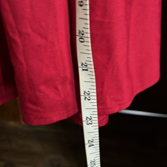 Lg Red Sleeveless Dress w/Black Sash - Picture 4 of 5